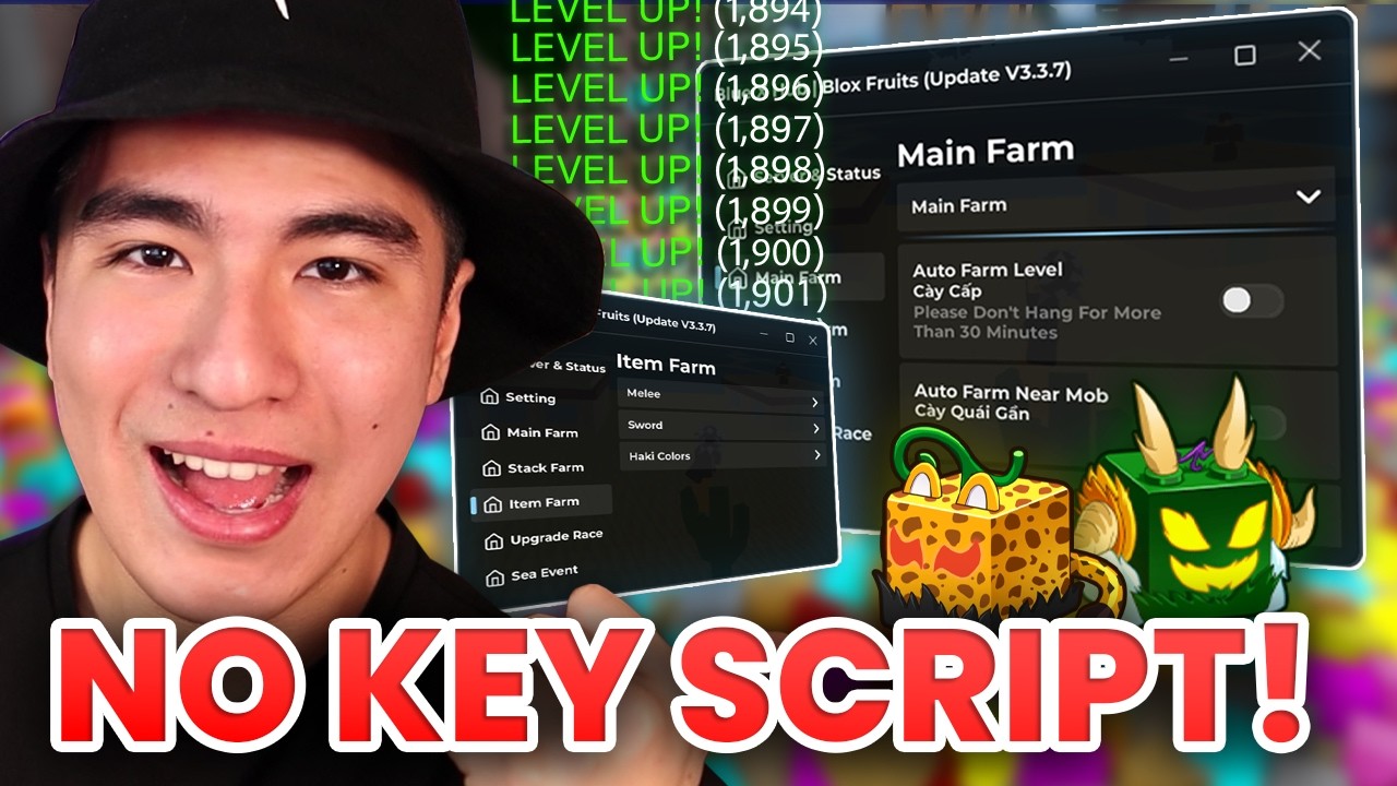 НОВЫЙ скрипт Blox Fruits БЕЗ КЛЮЧА с Devil Fruit Sniper и автоматической фермой! (Необнаруженный)