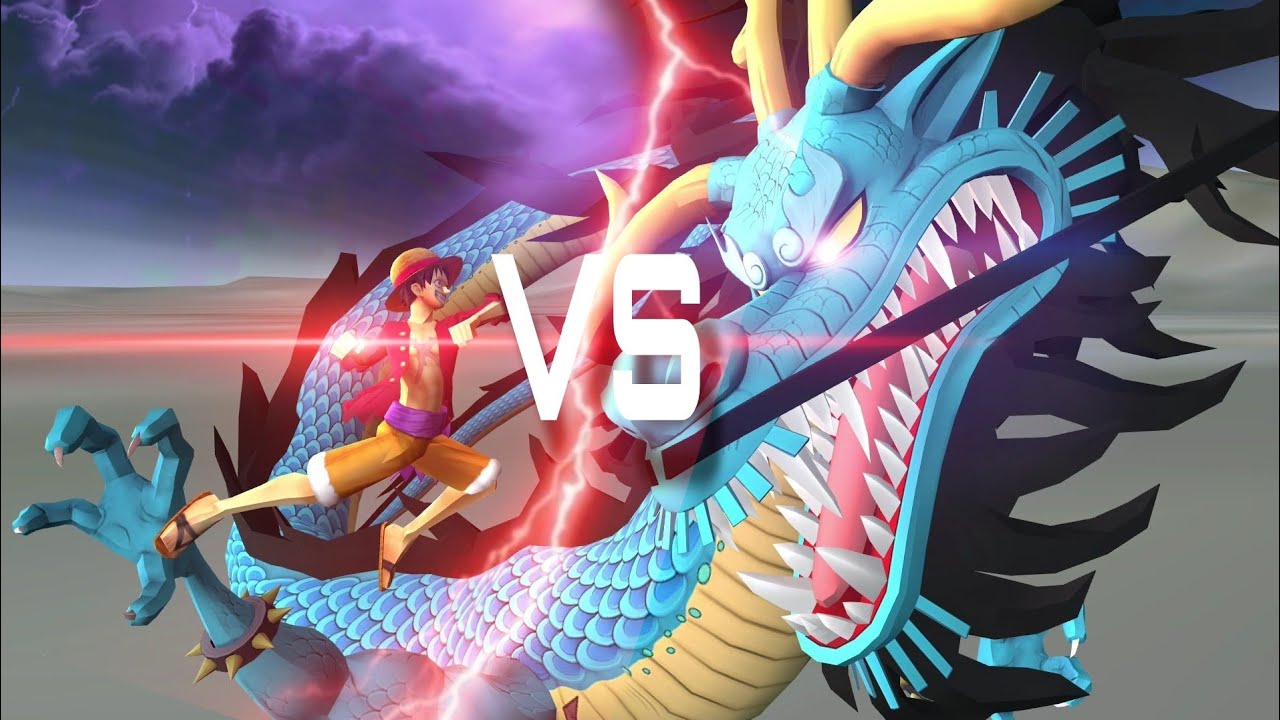 one piece Luffy vs Drunk Kaido