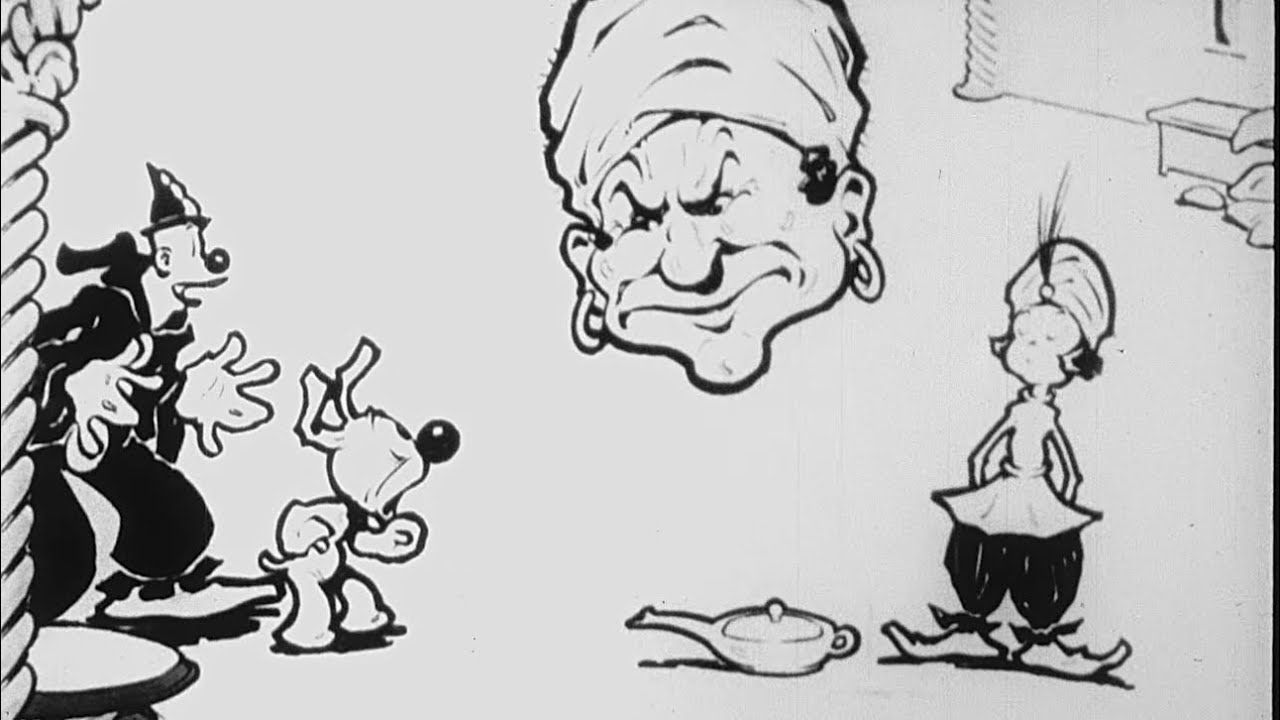 Koko Lamps Aladdin | 1928 | Inkwell Imps | Koko the Clown | Max Fleischer Studios Cartoon