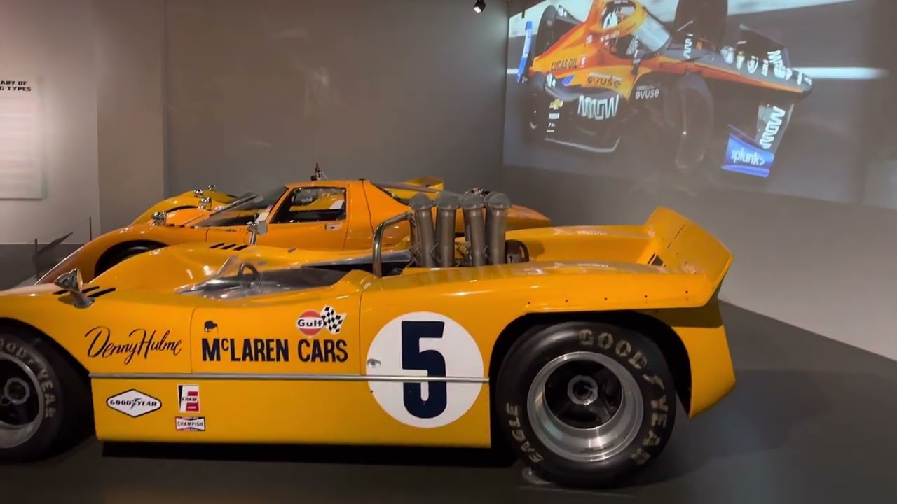 Petersen Automotive Museum Mclaren race cars from 1960’s to today