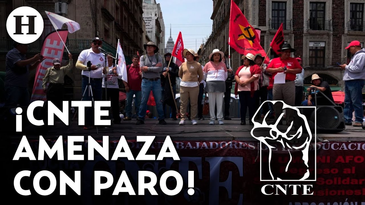 Miembros de la CNTE retiran su plantón en el Zócalo de la CDMX tras 72 horas de protestas