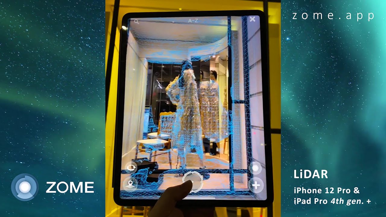 ZOME - AR | Augmented Reality Messenger & Network App - LiDAR scanner for iPhone 12 Pro & iPad Pro