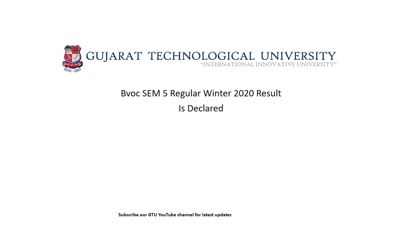 GTU Bov sem 5 regular
