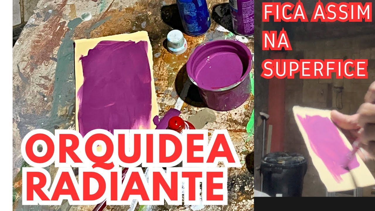 Como fazer a cor orquídea radiante com bisnaga xadrez brincando com as cores 