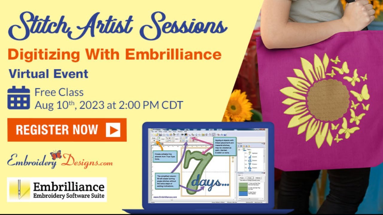 StitchArtist Sessions – Digitizing with Embrilliance