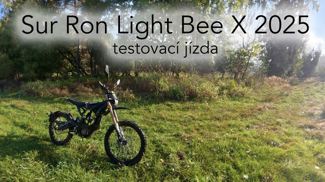 Sur Ron Light Bee X 2025 - v lese je to prostě pecka a ten potok chci projet znovu 😅🏍️