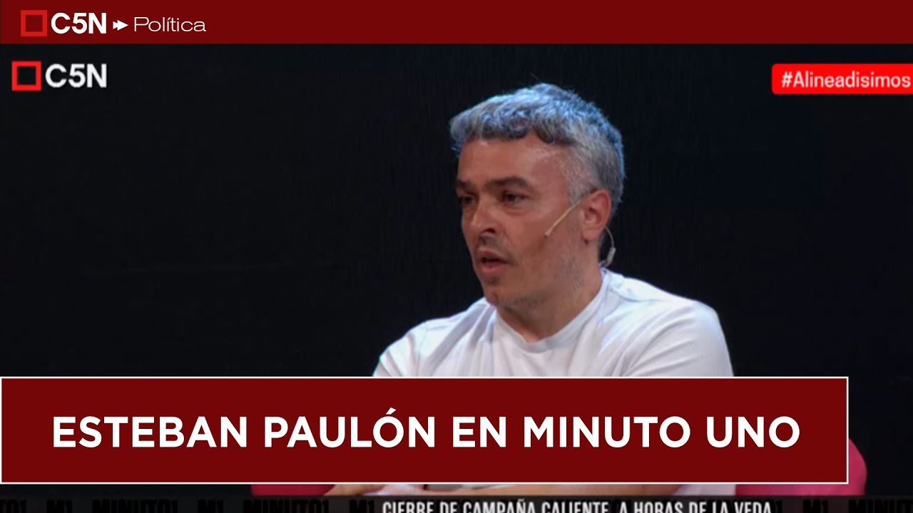 ESTEBAN PAUL&Oacute;N en MINUTO UNO: 
