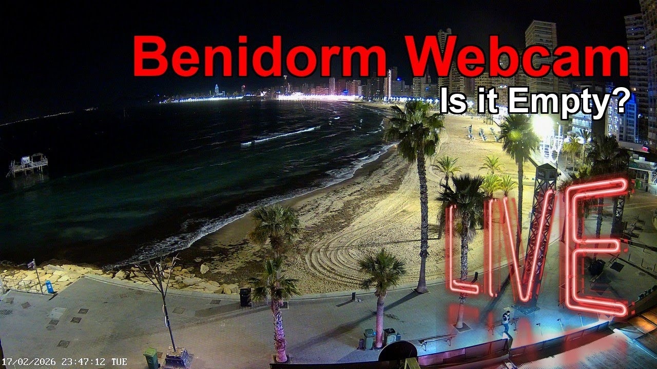 BENIDORM LIVE WEBCAM 🇪🇸 🔴 LIVE: Resort Beach View NOW ☀️🌊🏖️