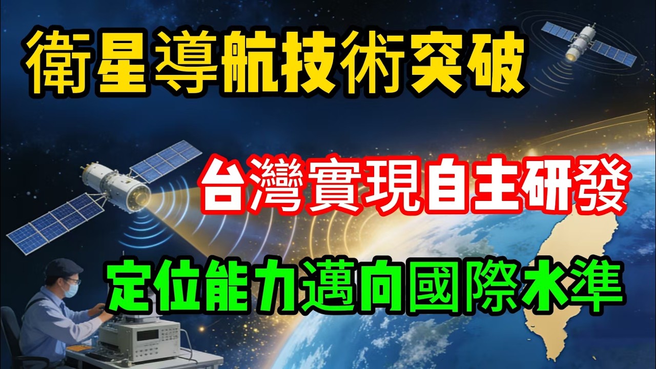 衛星導航技術突破,台灣實現自主研發,定位能力邁向國際水準