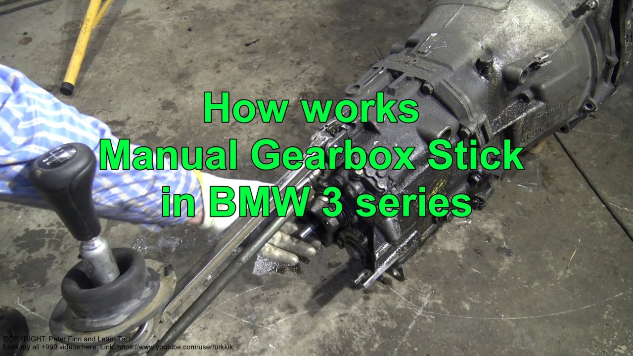 How works Manual Gearbox Stick. BMW 3 series E46, E90, E30. Years 2000 to 2018