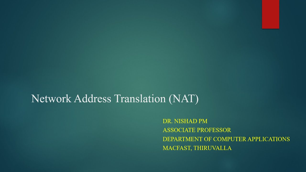 Lec-30 | Network Address Translation (NAT) - Malayalam
