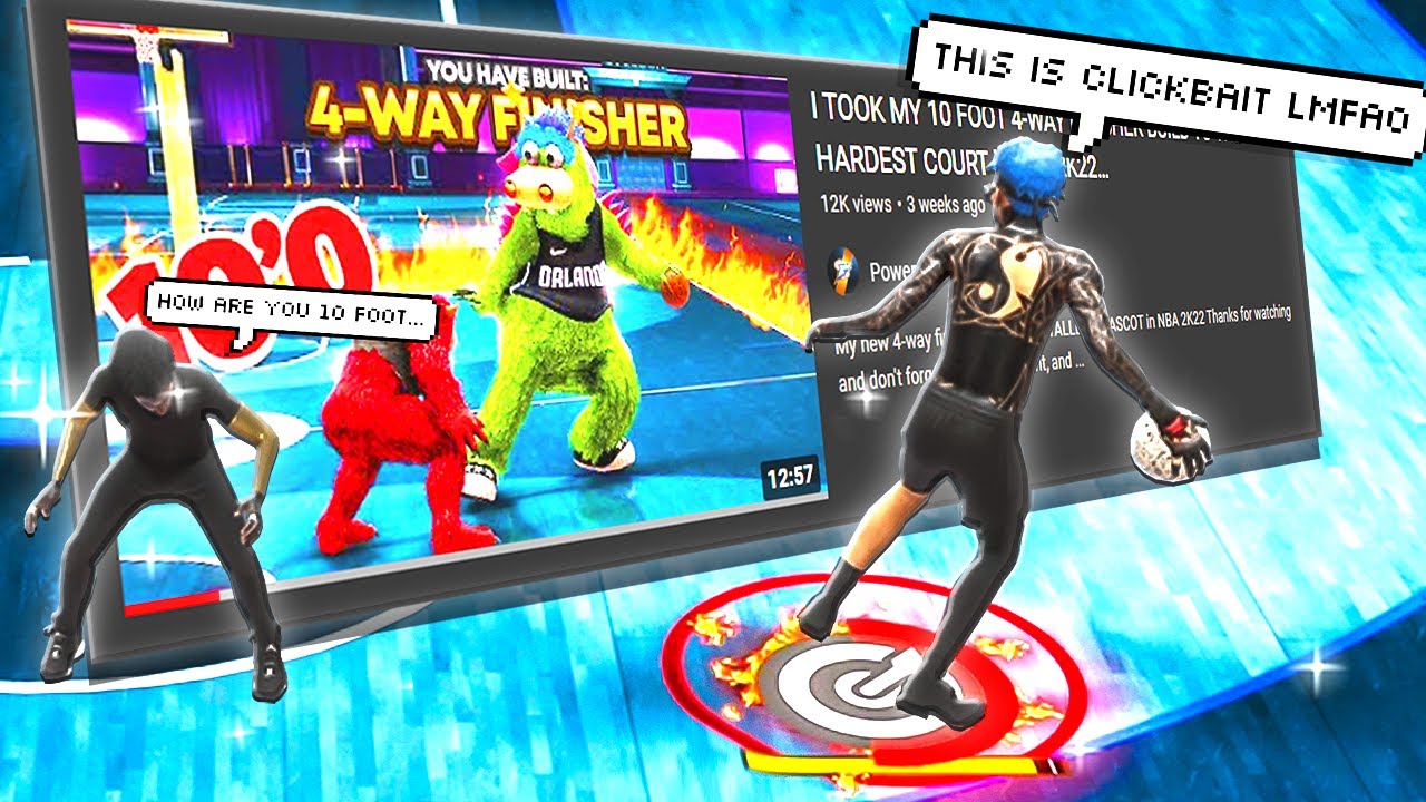 I brought the MOST CLICKBAIT BUILD to the 1v1 STAGE on NBA 2K22..