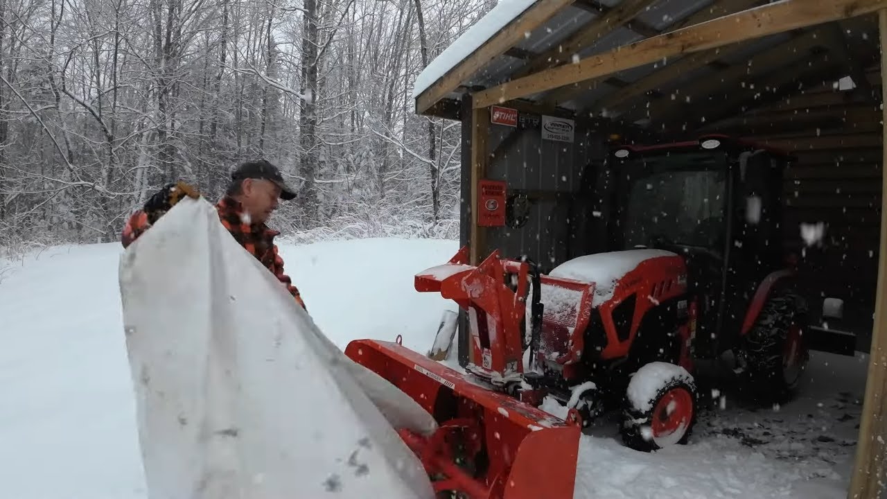 735 Just A Sunday Drive. Or So I Thought. Kubota LX2610 Tractor. FPV. Winter Snow. Forest.  4K