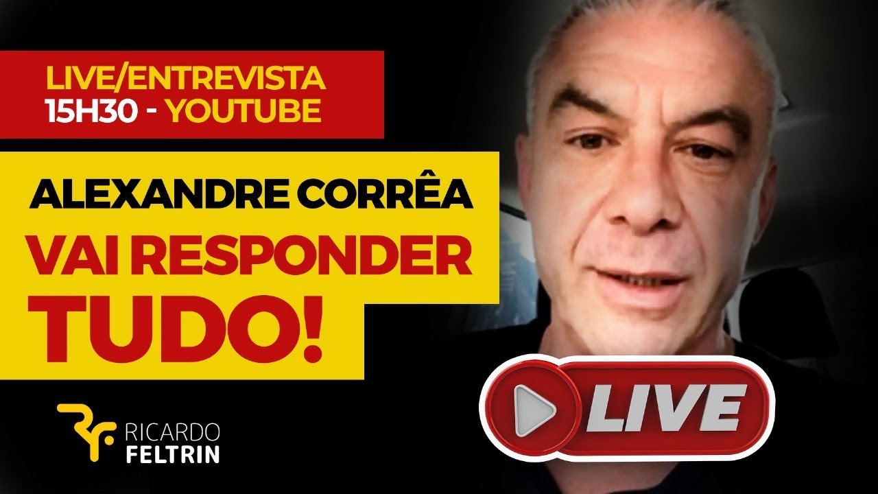 ALEXANDRE CORRÊA RESPONDE A TUDO AO VIVO #ricardofeltrin #CASOHICKMANN