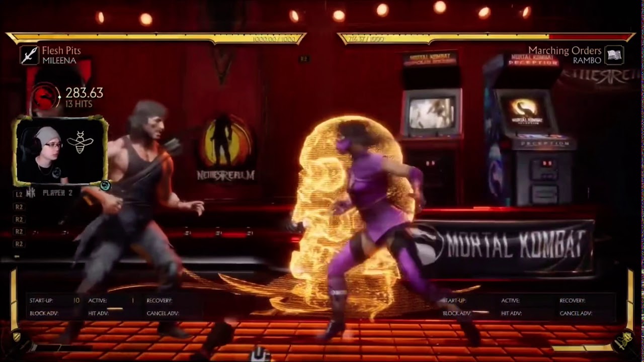 MILEENA BNB COMBO!!! HoneyBee&rsquo;s Breakdown! MK11 Ultimate Mileena Gameplay Pro Combos and combo guide