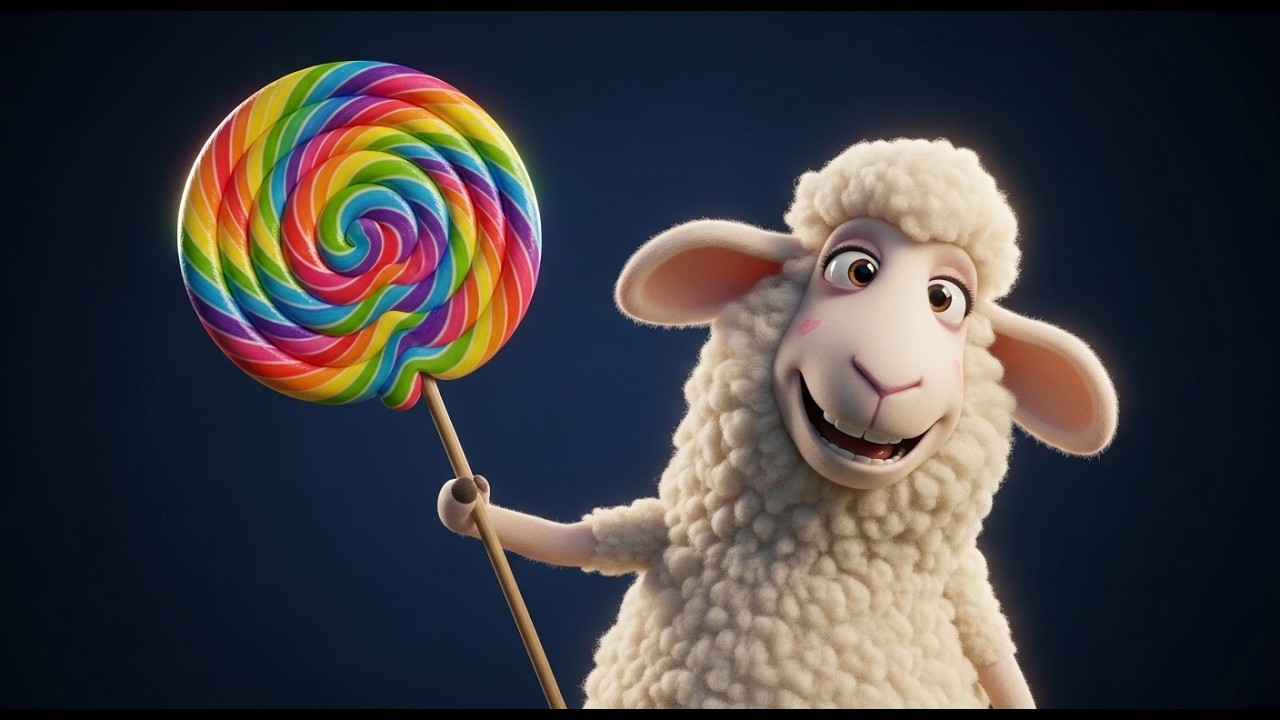 Baa Baa Sheep Has a Lollipop 🍭🐑 | Fun Animal Candy Song for Kids | Nursery Rhymes & Baby Songs