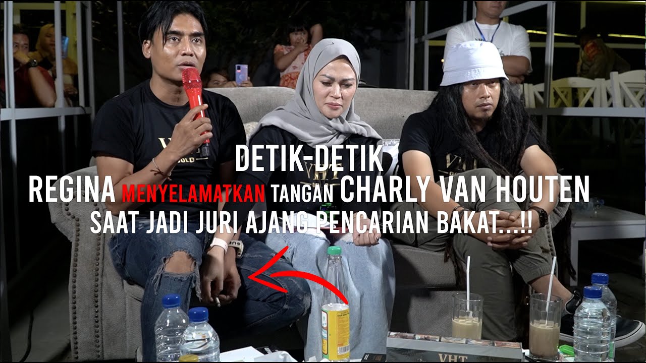 Detik-detik Regina Menyelamatkan tangan charly van Houten saat jadi Juri ajang pencarian bakat...!!