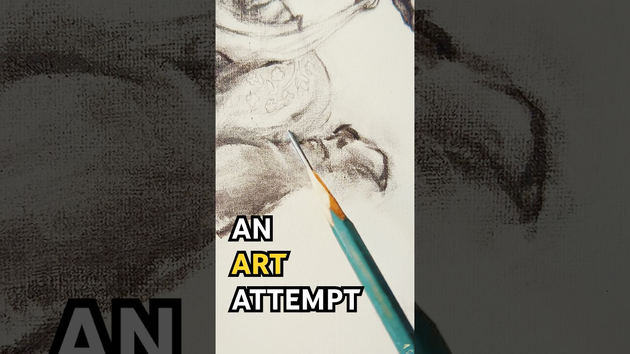 Let&rsquo;s try to make beautiful and gestural art with the simplest tools | Charcoal and Graphite Art