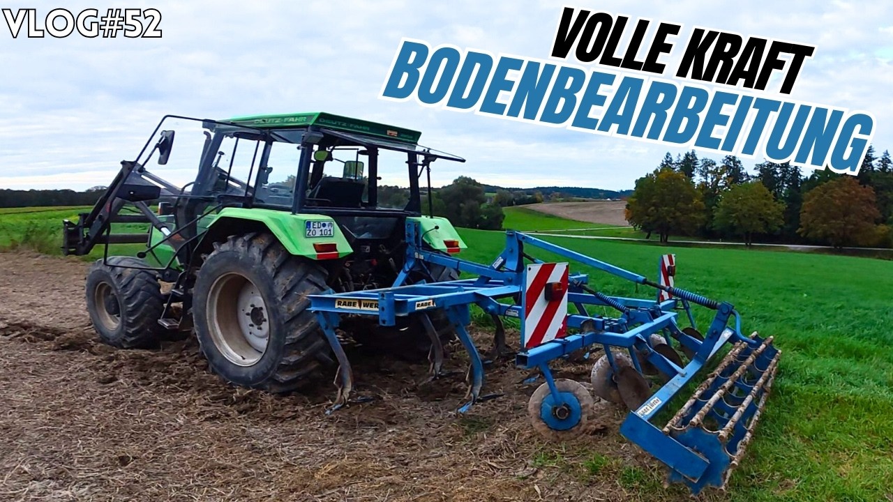 Vlog#52 Pflügen und Grubbern mit Deutz DX und Fendt 724 Vario im Einsatz mit Lemken Rabe