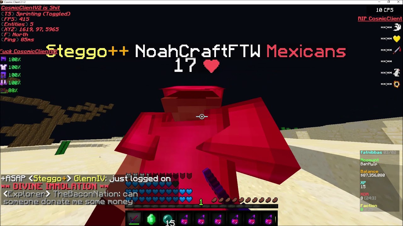 What Happens When I Go On a Cosmic Test Server - JurassicPVP