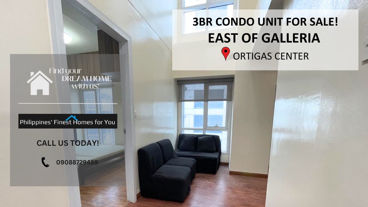 For Sale: Spacious 3-Bedroom Condo with Parking Slot at East of Galleria, Ortigas Center, Pasig City