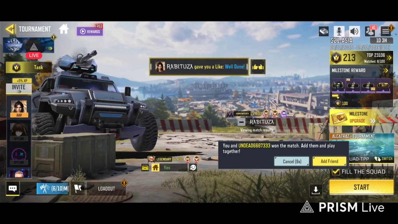 Live streaming of Flex
