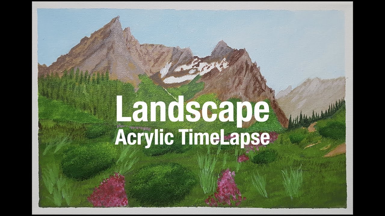 Beautiful Landscape Painting | Time-Lapse Acrylic Painting | Easy Acrylics | Episode # 009 | ASM Art
