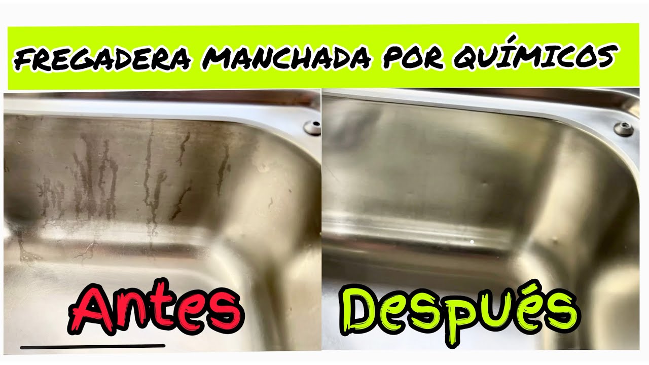 ELIMINAR MANCHAS IMPOSIBLES EN FREGADERO. Manchas Salfuman fregadero