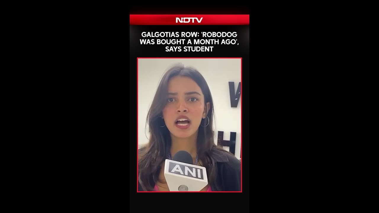 Galgotias Student Says &lsquo;Robodog Was Bought A Month Back&rsquo; Amid AI Summit Controversy