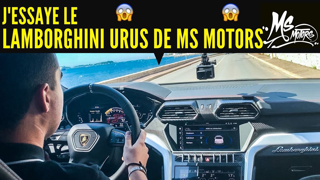 [VLOG] J&rsquo;essaye le Lamborghini Urus de Ms Motors 🏁🔥
