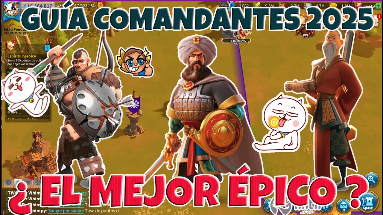 Los mejores  Comandantes Épicos - Rise Of Kingdoms - 2025