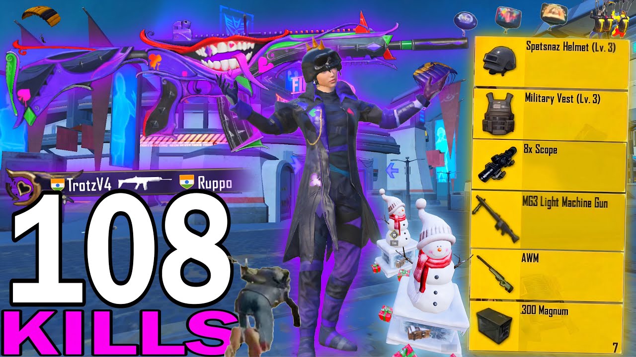 108 KILLS!😍 NEW BEST LOOT GAMEPLAY with JOKER SET 🔥SAMSUNG,A7,A8,J4,J5,J6,J7,J2,J3,XS,A3,A4,A5