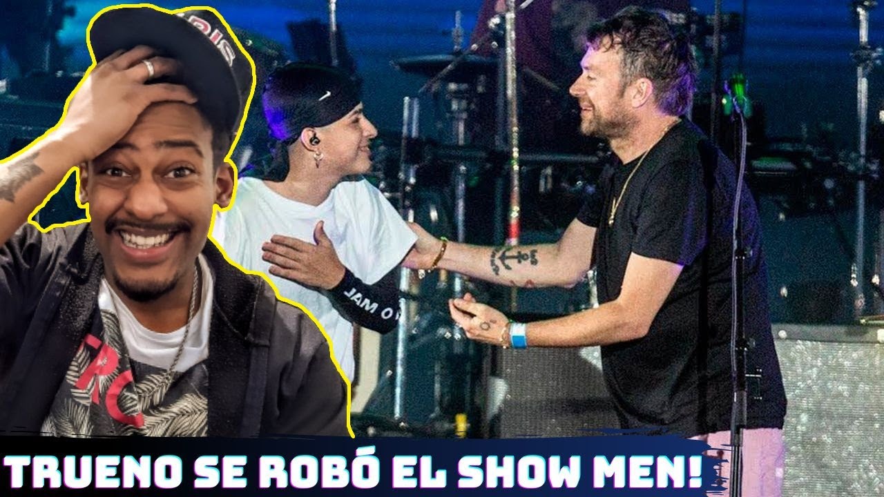 (REACCIÓN) FREESTYLE DE TRUENO EN VIVO JUNTO A GORILLAZ!! 💪🔥