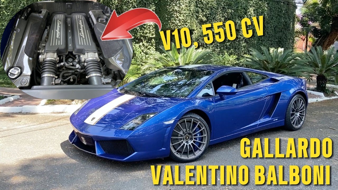 LAMBORGHINI GALLARDO VALENTINO BALBONI: superesportivo italiano tem apenas 7 unidades no Brasil