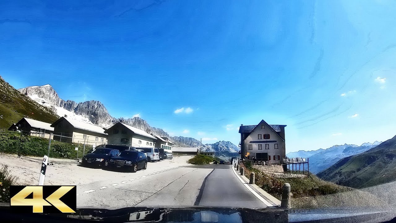 Autofahrt über den Furkapass - von Gletsch nach Realp | Schweiz