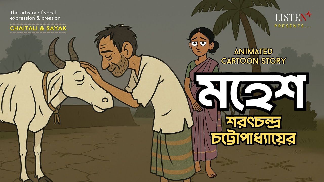 মহেশ - Animated Cartoon | শরৎচন্দ্র চট্টোপাধ্যায় | Sarat Chandra Chattopadhyay | @ListenInNow