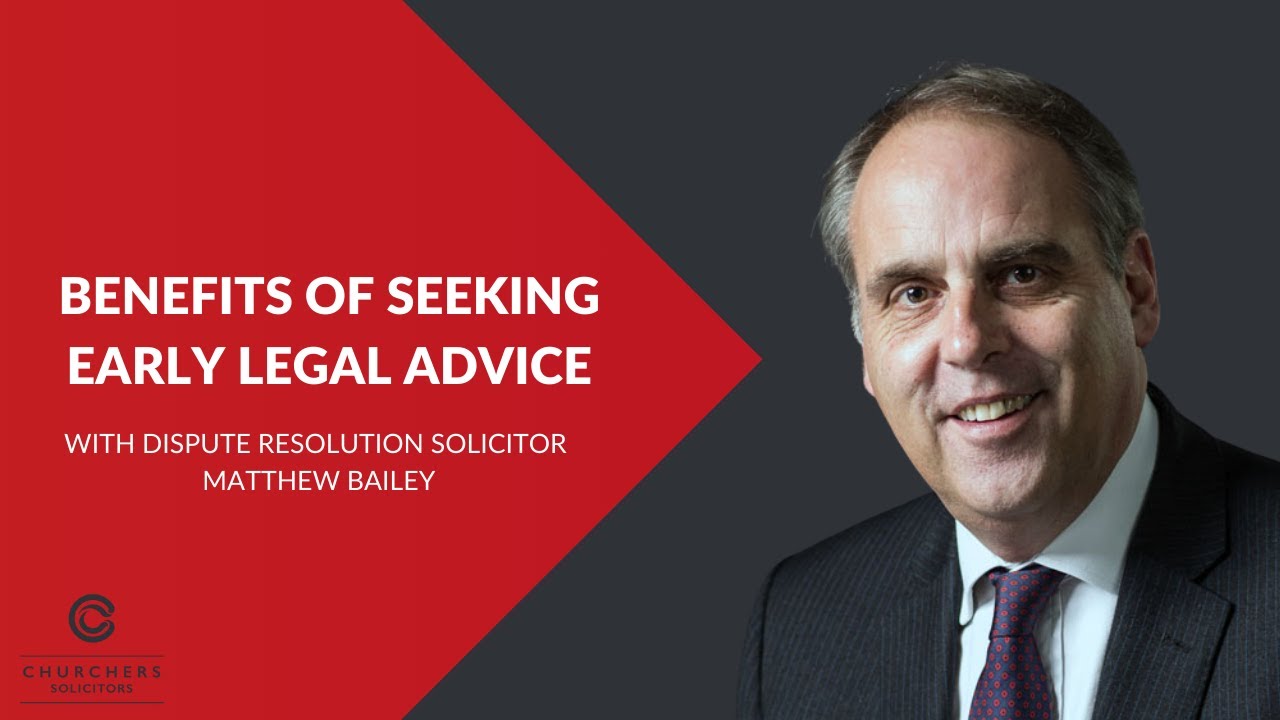 Dispute Resolution | The Importance of Seeking Early Legal Advice