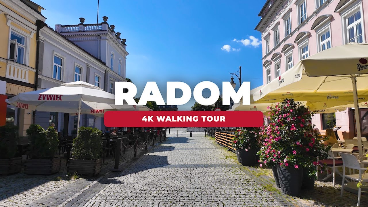 Radom, Poland - 4K Walking Tour - Summer Afternoon in City Center