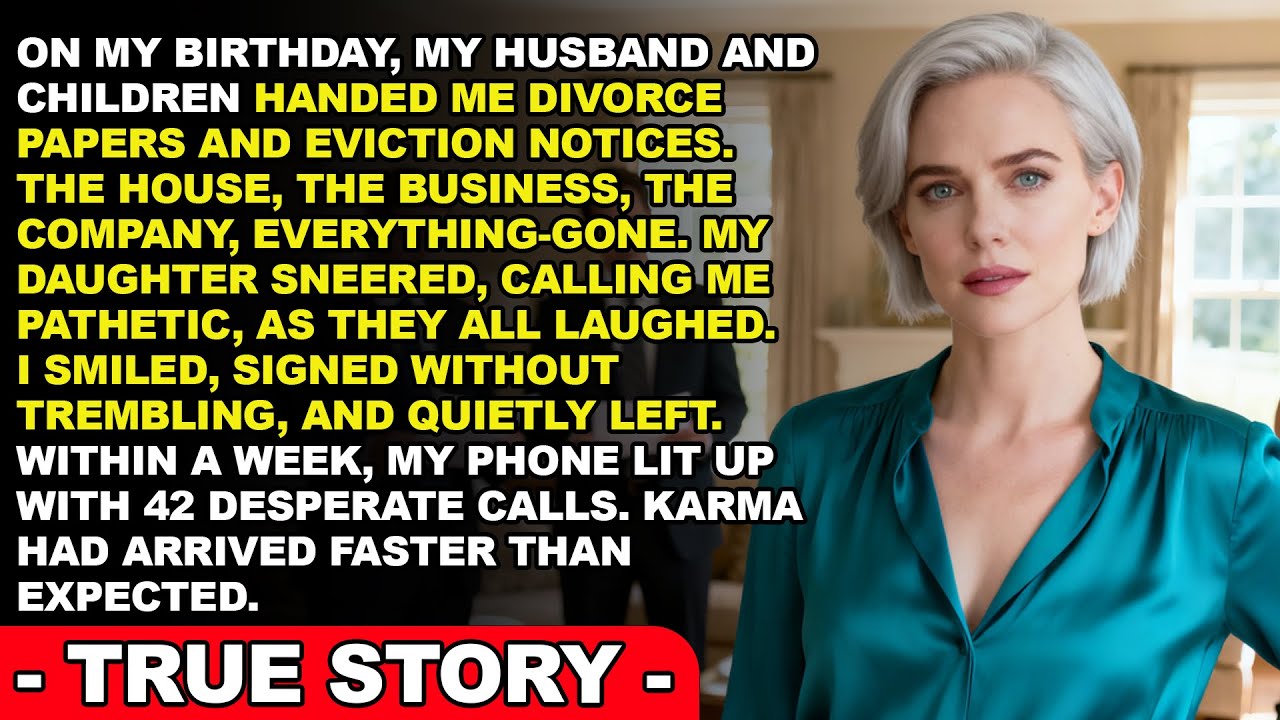 On My Birthday, My Husband and Children Served Me Divorce Papers
