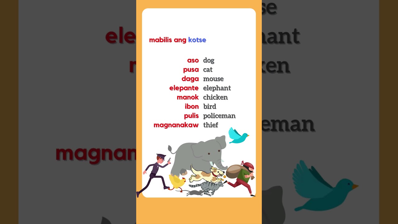 Learn more Tagalog from the Tagalog you know