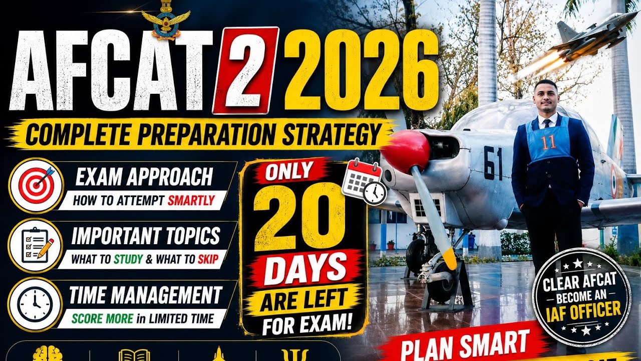 AFCAT 2 2026 Strategy | how to boost your score in just 20 days | #afcat #success #focus #motivation