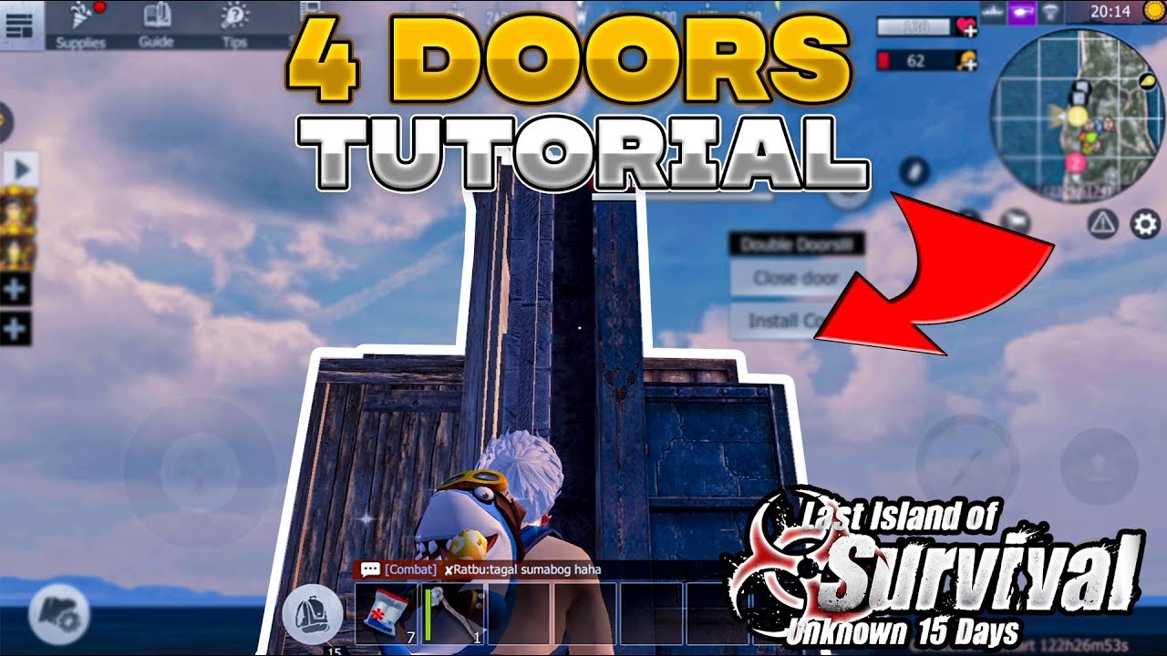 4 doors tutorial | wall stacking tutorial | Last island of survival | Last day rules survival |