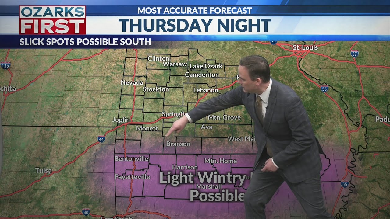 Wintry weather chances at times over the next week
