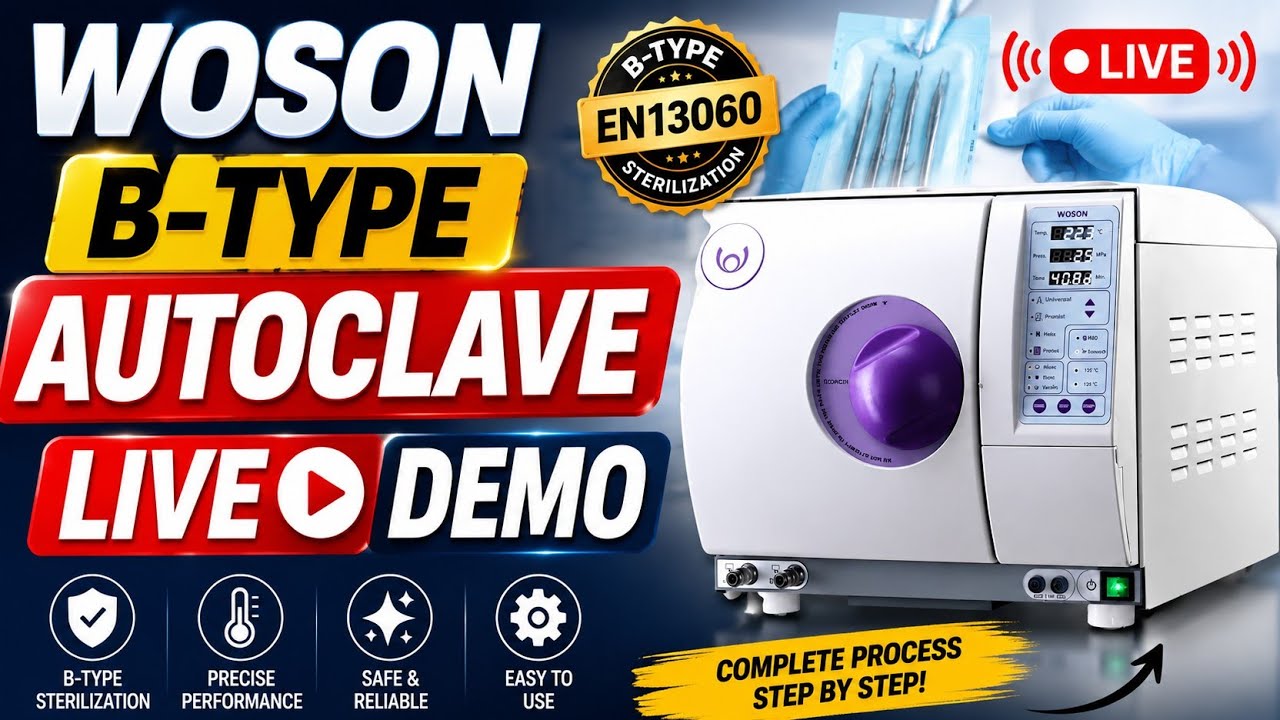 Chesa Dental Care- Woson B type autoclave Live Demo (In Hindi)
