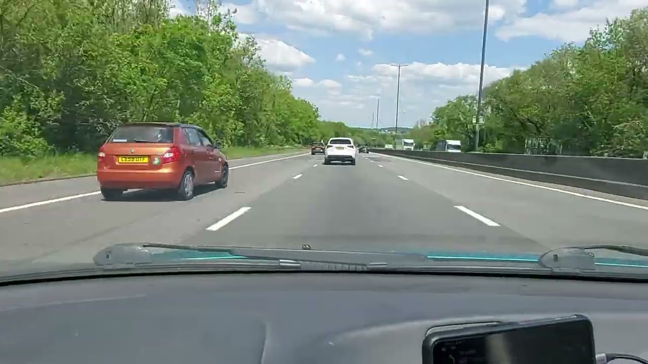 Barry to Thornbury, Time Lapse Driving in Wales and England,  M4 Motorway Trip
