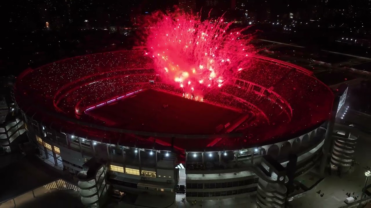 La fiesta de River campe&oacute;n, desde el cielo ⚪️❤️⚪️