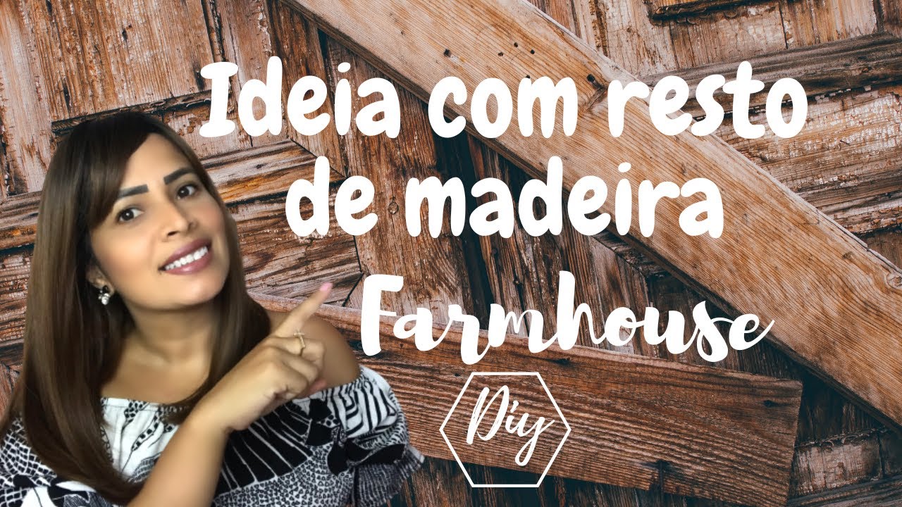 IDEIA COM RESTO DE MADEIRA / Faça você mesmo