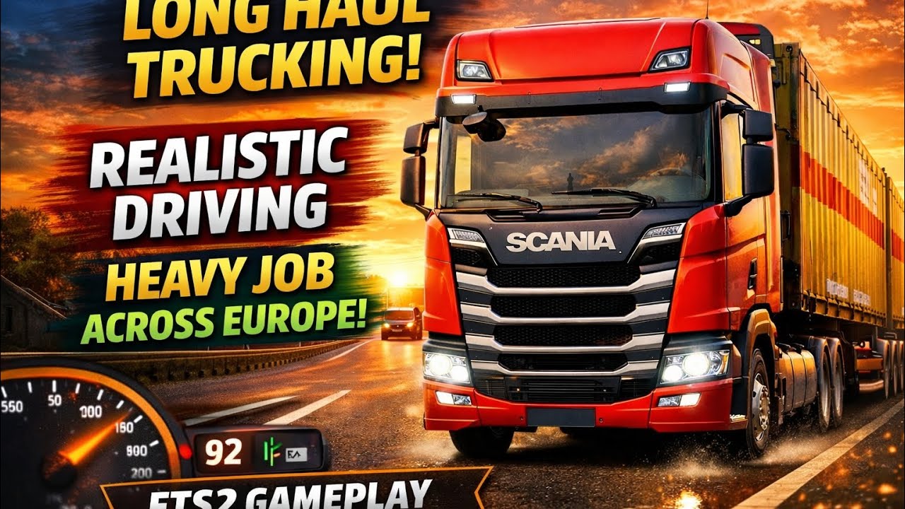Long Haul Trucking Across Europe | Realistic Driving Experience (ETS2)
