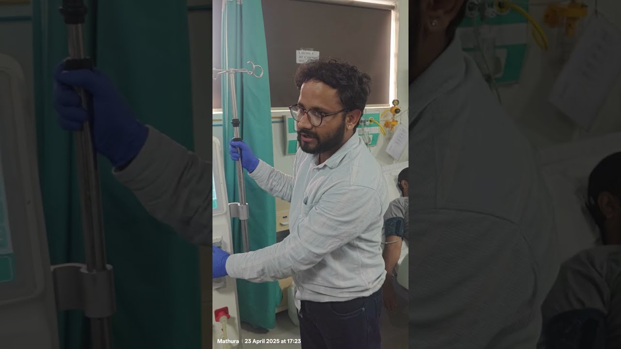 Polymed ( Dial Ezee) dialysis machine demo .