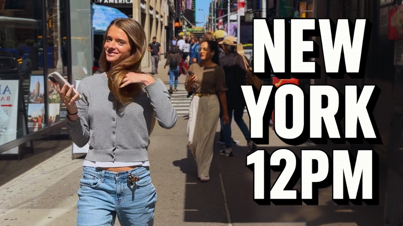 Here's What Happens on 7th Avenue AT NOON | NYC Walking Tour 4K